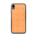 Leukemia Awareness Ribbon Pattern iPhone Case