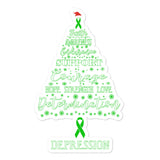 Depression Awareness Christmas Hope Sticker