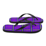 Rheumatoid Arthritis Awareness Tartan Pattern Flip-Flops - The Awareness Store