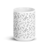 Parkinson's Awareness Ribbon Pattern Mug - The Awareness Store