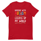 Autism Awareness Someone Lights Up My World Premium T-Shirt