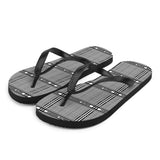 Diabetes Awareness Tartan Pattern Flip-Flops