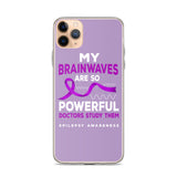 Epilepsy Awareness Doctors Study My Brainwaves iPhone Case - The Awareness Store