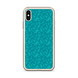 Anxiety Awareness Ribbon Pattern iPhone Case