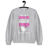 Breast Cancer Awareness You Can't Scare Me Halloween Sweatshirt