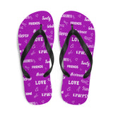 Epilepsy Awareness Be Kind Pattern Flip-Flops - The Awareness Store