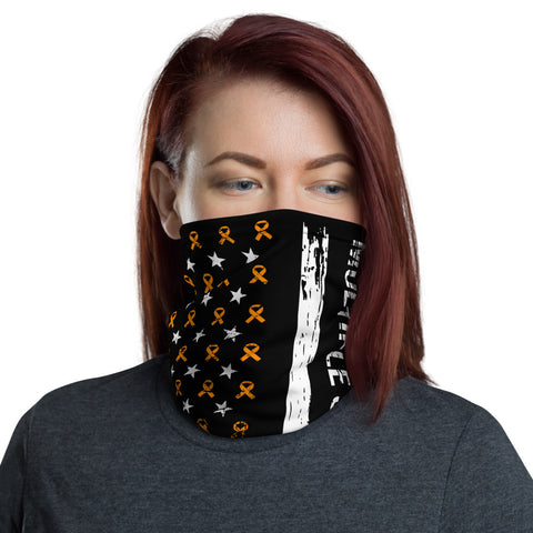 Multiple Sclerosis Awareness USA Flag Washable Face Mask / Neck Gaiter - The Awareness Store