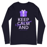 Cystic Fibrosis Awareness Keep Calm and Enjoy Christmas Long Sleeve T-Shirt