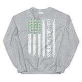 Lymphoma Awareness USA Flag Sweatshirt