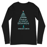 Ovarian Cancer Awareness Christmas Hope Long Sleeve T-Shirt - The Awareness Store