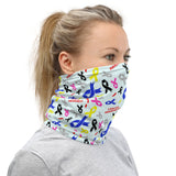 Multi Ribbon Cancer Awareness Face Cover Mask