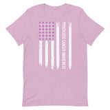 Pancreatic Cancer Awareness USA Flag Unisex T-Shirt