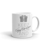 Brain Cancer Awareness Keep Calm and Enjoy Christmas Mug