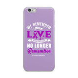 Alzheimer's Awareness We Remember Their Love iPhone Case - The Awareness Store