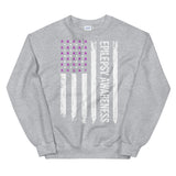 Epilepsy Awareness USA Flag Sweatshirt