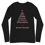 Multiple Myeloma Awareness Christmas Hope Long Sleeve T-Shirt