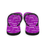 Pancreatic Cancer Awareness Be Kind Pattern Flip-Flops - The Awareness Store