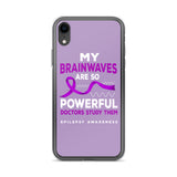 Epilepsy Awareness Doctors Study My Brainwaves iPhone Case - The Awareness Store