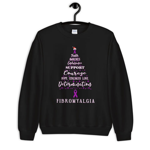 Fibromyalgia Awareness Christmas Hope Sweatshirt - The Awareness Store