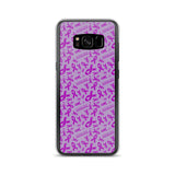Pancreatic Cancer Awareness Ribbon Pattern Samsung Phone Case
