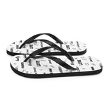 Lung Cancer Awareness Be Kind Pattern Flip-Flops - The Awareness Store