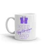 Epilepsy Awareness Keep Calm and Enjoy Christmas Mug