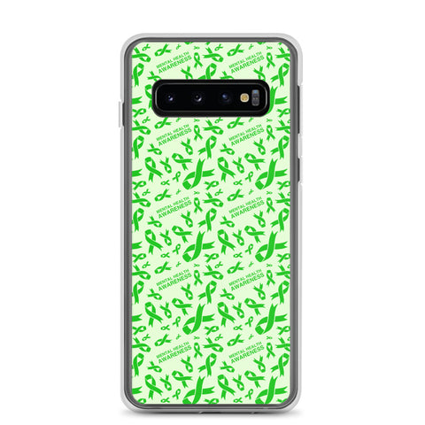 Mental Health Awareness Ribbon Pattern Samsung Phone Case - The Awareness Store