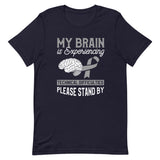 Brain Cancer Awareness Experiencing Technical Difficulties Premium T-Shirt