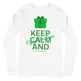 Mental Health Awareness Keep Calm and Enjoy Christmas Long Sleeve T-Shirt - The Awareness Store