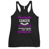 Pancreatic Cancer Awareness A Challenge To Overcome Women's Racerback Tank Top