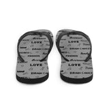 Brain Cancer Awareness Be Kind Pattern Flip-Flops - The Awareness Store