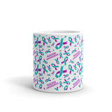 Suicide Awareness Ribbon Pattern Mug