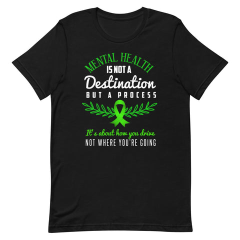 Mental Health Awareness Not A Journey But A Process Premium T-Shirt - The Awareness Store