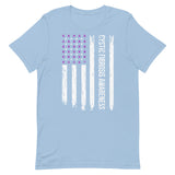 Cystic Fibrosis Awareness USA Flag Unisex T-Shirt