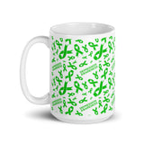 Depression Awareness Ribbon Pattern Mug