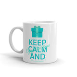 Ovarian Cancer Awareness Keep Calm and Enjoy Christmas Mug