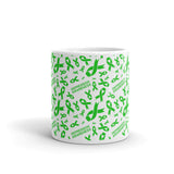 Depression Awareness Ribbon Pattern Mug