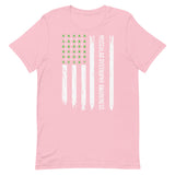 Muscular Dystrophy Awareness USA Flag Unisex T-Shirt