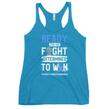 Stomach Cancer Awareness Ready For The Fight Women's Racerback Tank Top
