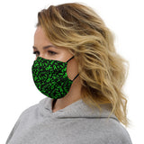 Mental Health Awareness Ribbon Pattern Premium Face Mask
