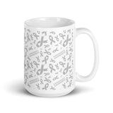 Parkinson's Awareness Ribbon Pattern Mug - The Awareness Store