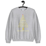 Childhood Cancer Awareness Christmas Hope Sweatshirt