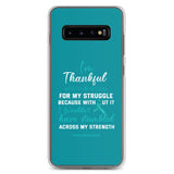 PCOS Awareness Thankful For My Struggle Samsung Phone Case - The Awareness Store