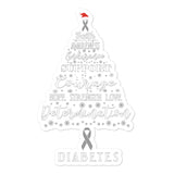 Diabetes Awareness Christmas Hope Sticker