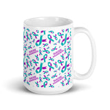 Suicide Awareness Ribbon Pattern Mug