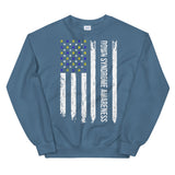 Down Syndrome Awareness USA Flag Sweatshirt