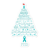 PTSD Awareness Christmas Hope Sticker