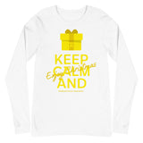 Childhood Cancer Awareness Keep Calm and Enjoy Christmas Long Sleeve T-Shirt