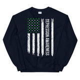Depression Awareness USA Flag Sweatshirt
