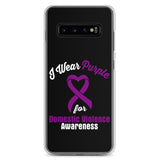 Domestic Violence Awareness I Wear Purple Samsung Phone Case